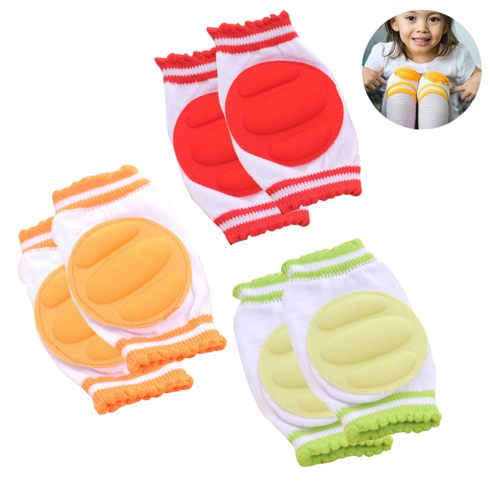 Anti-Slip Knee Pads For Babies, 3 Pairs Adjustable Baby Knee Pads For Walking, Breathable Baby Crawling Knee Pads Yohou