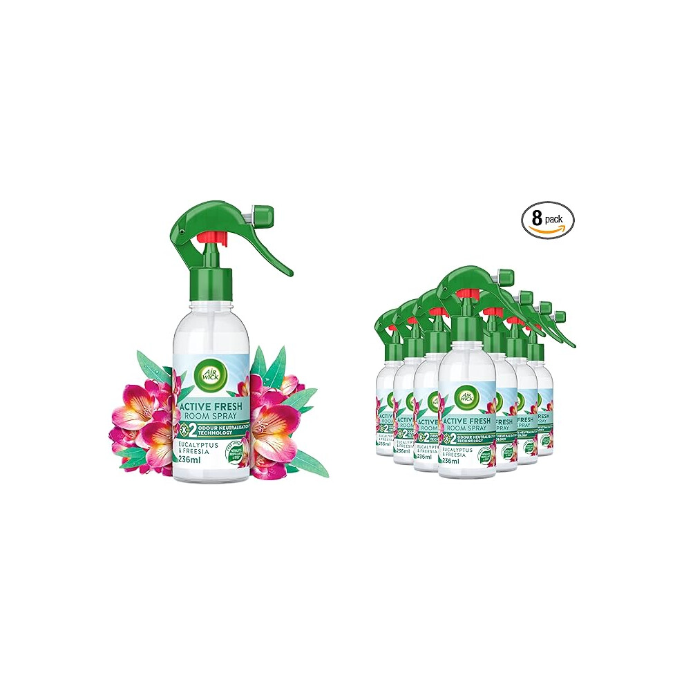 Air Wick Airwick Air Freshener Room Spray Odour Neutraliser Bathroom And Room Air Freshener Fragrance Eucalyptus Contains 8 Sprays Light
