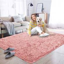 (120X170 CM, Pink ) Large Shaggy Fluffy Rugs Anti Slip Soft Carpet for Luxury Floor Area Bedroom Living Dining Room Rug