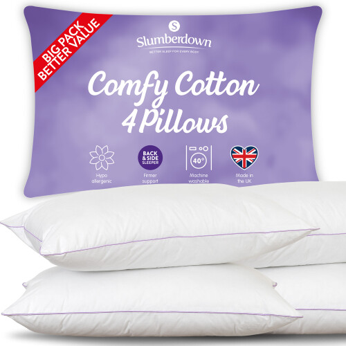 Slumberdown (4 Pack) Slumberdown Comfy Cotton Pillow 2