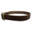 HugglePets (Small, Chocolate) HugglePets Legacy Leather Dog Collar 3