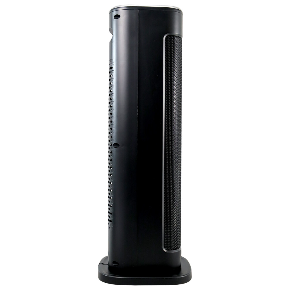 Oscillating Tower Fan Heater with 3 Heat Modes, Black Igenix IGHT020DB