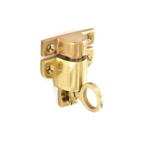 Securit - Brass Fanlight Catch - 65mm