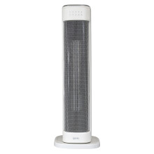 Oscillating Tower Fan Heater with 3 Heat Modes, White Igenix IGHT020DW
