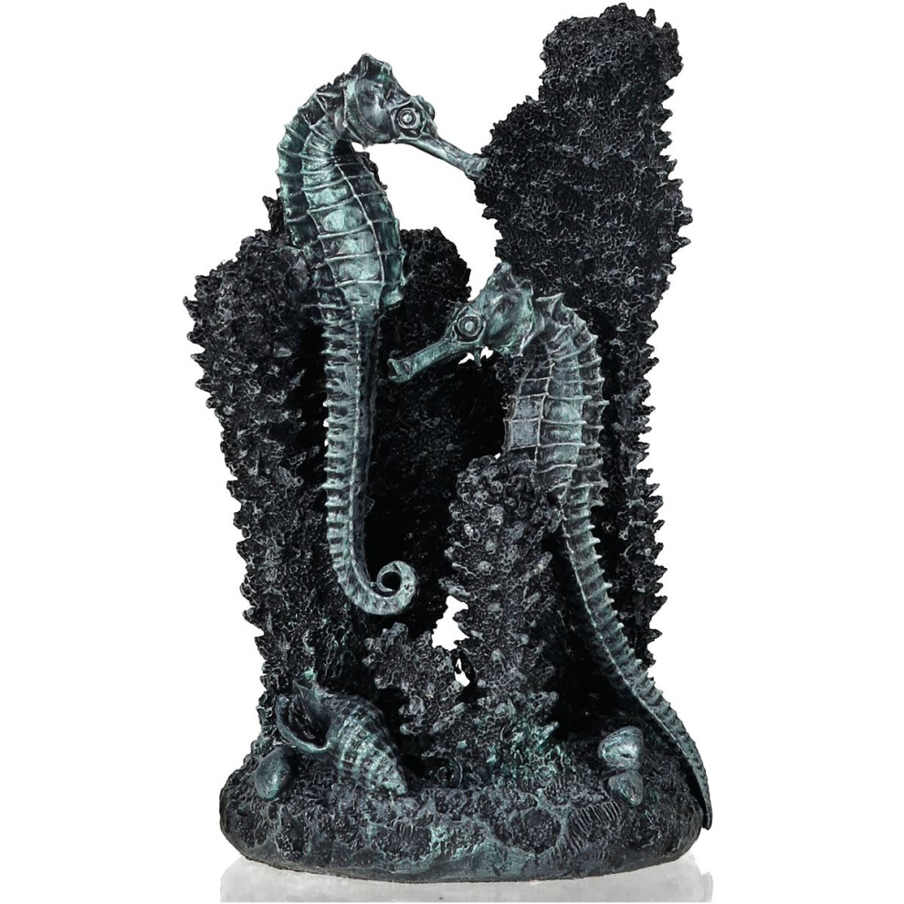 biOrb Seahorses on Coral Black Small Ornament Fish Tank Aquarium Decoration