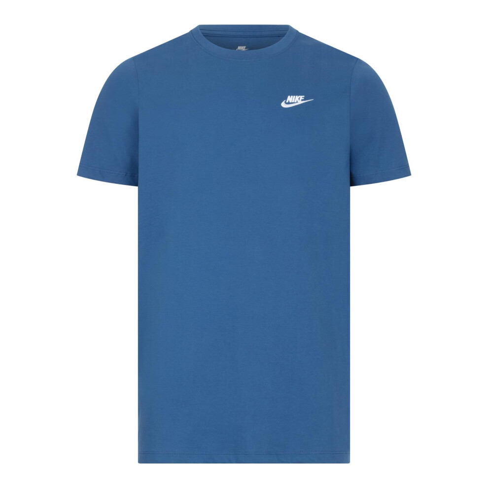 (Small) Nike Sportswear Men's Club T Shirt Blue