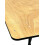 Varnished 6ft Wooden Folding Table with metal folding legs 3
