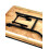 Varnished 6ft Wooden Folding Table with metal folding legs 5