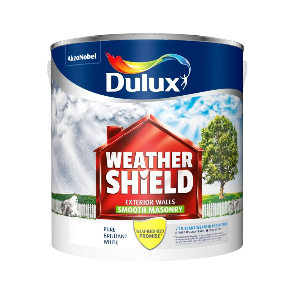 Dulux - Weathershield  Smooth Masonry Paint 2.5L - PBW