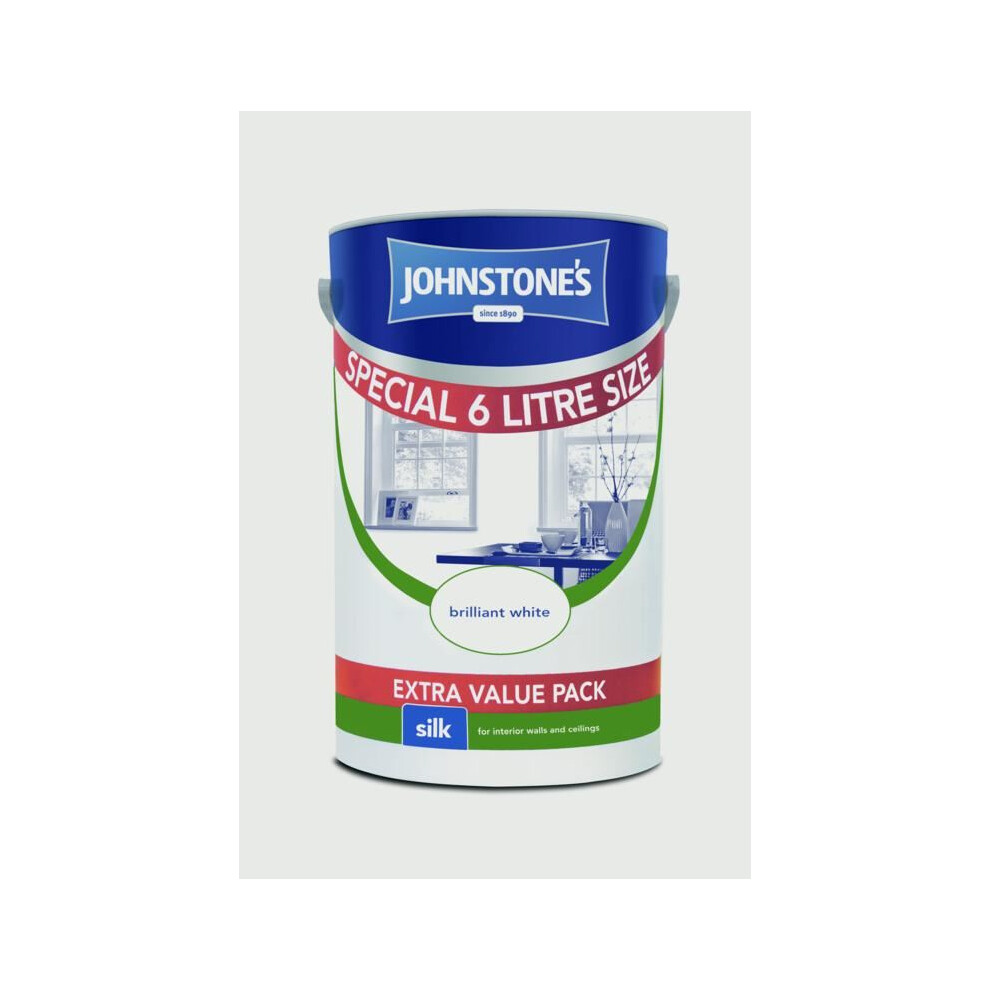 Johnstone's - Wall & Ceiling Silk 6L - Brilliant White