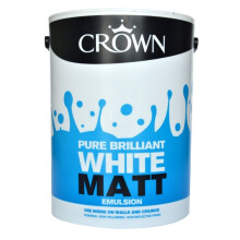 Crown - Non Breatheasy Matt Emulsion 5L - Pure Brilliant White