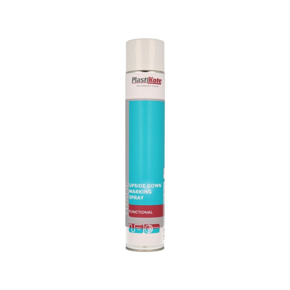 PlastiKote - Upside Down Marking Spray 750ml - White