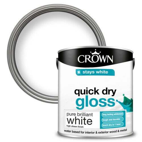Crown Crown - Quick Dry Gloss 2.5L - Pure Brilliant White 1