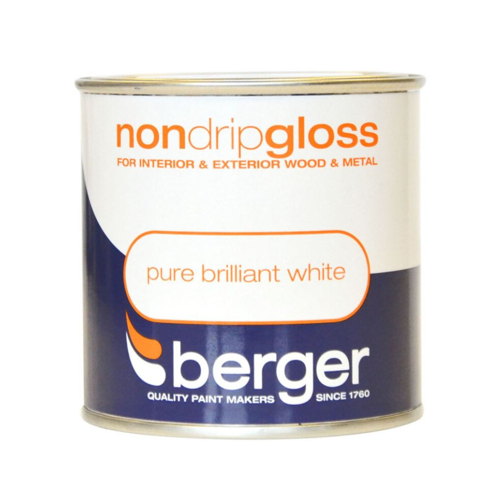 Berger - Non Drip Gloss 250ml - Pure Brilliant White