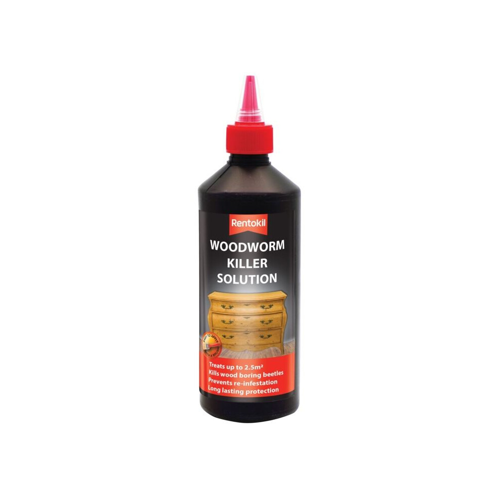 Rentokil - Woodworm Killer Solution - 500Ml