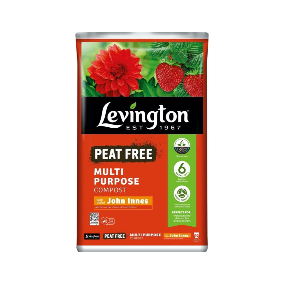 Levington - Multi Purpose Peat Free Compost With John Innes - 50L