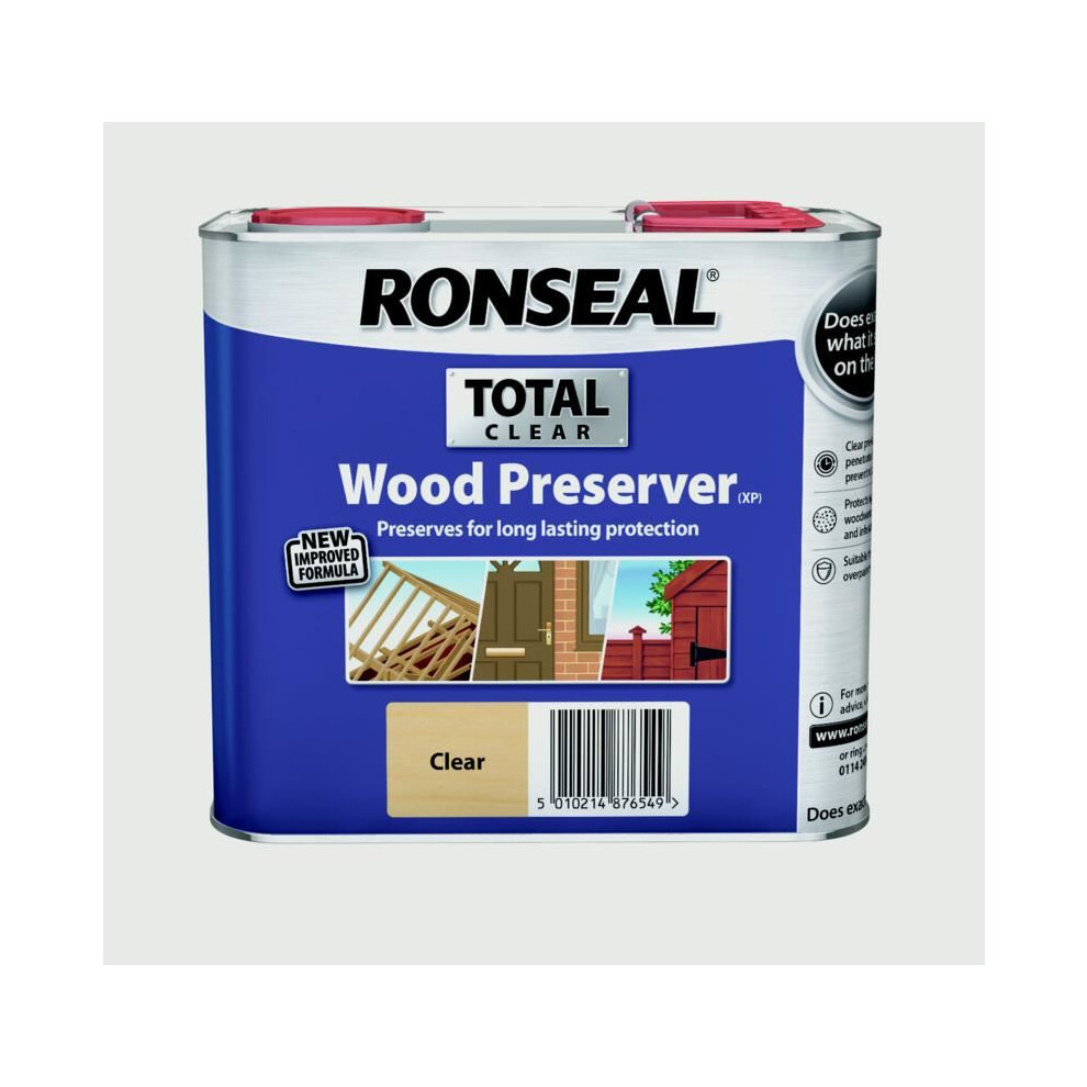 Ronseal - Total Wood Preserver 2.5L - Clear