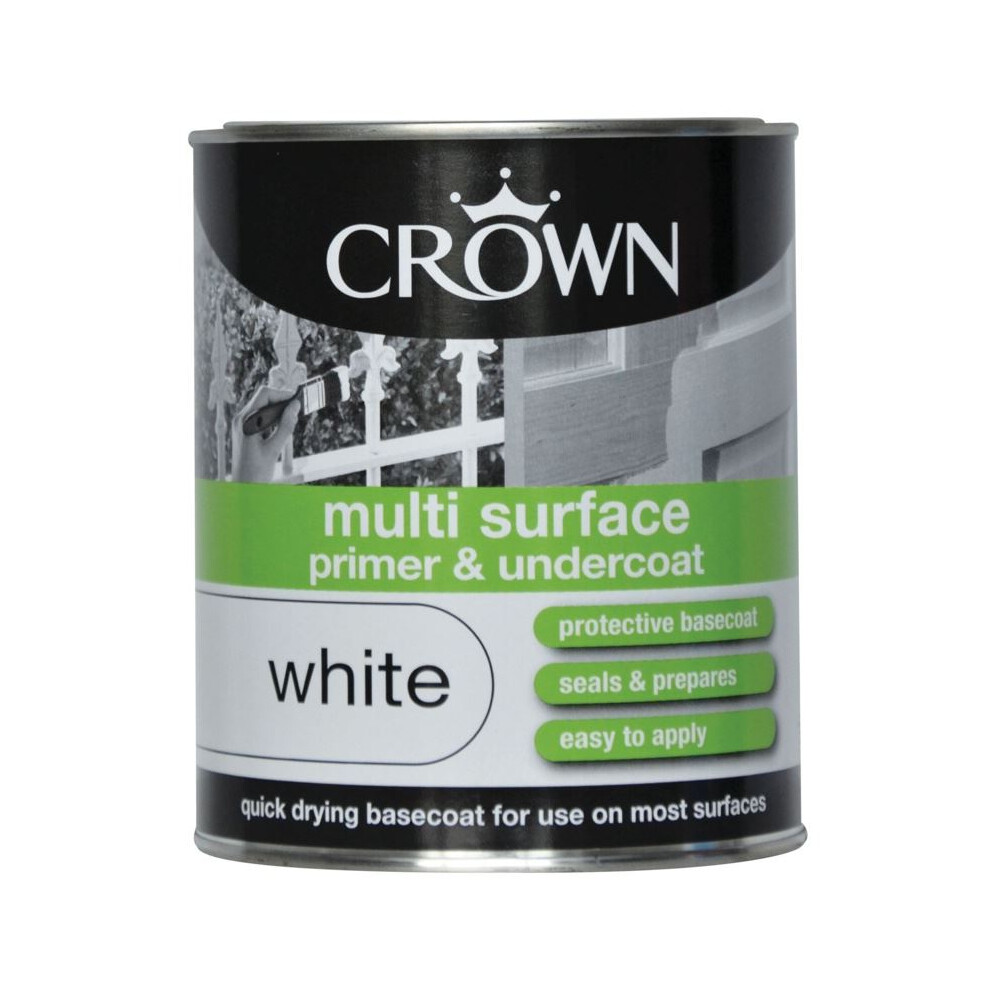Crown - Quick Dry Multi Surface Primer & Undercoat - 750Ml