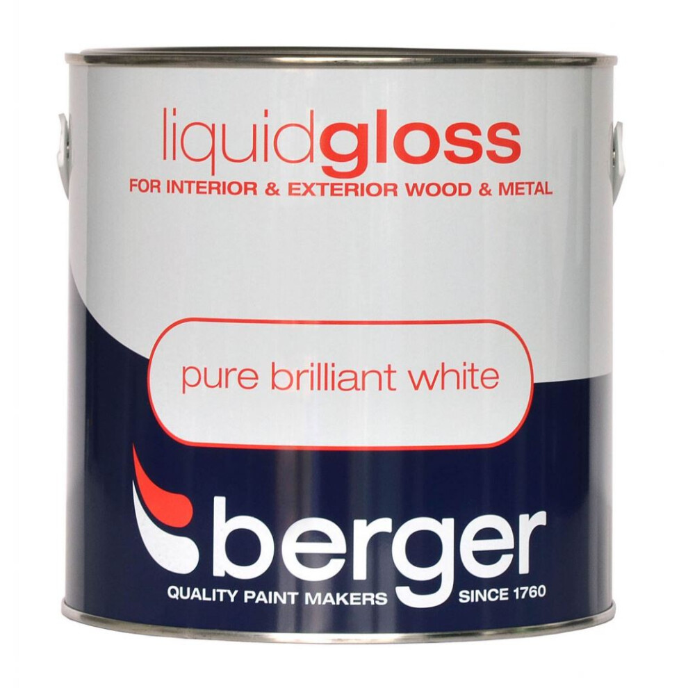 Berger - Liquid Gloss 2.5L - Pure Brilliant White