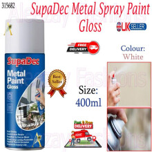 Matt Metal Spray Paint Fast Drying Interior Exterior Use White 400ml