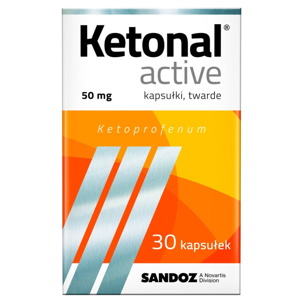 Ketonal Active, 50mg, 30 hard capsules Pain Relief