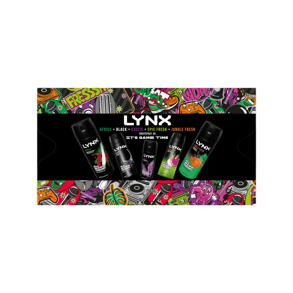 Lynx Bodyspray Set perfect gift for the special man in your life.5pk