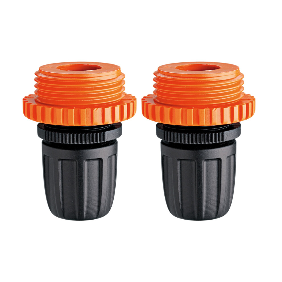 Claber 91015 Threaded Hose Pipe Connector | Pack of Two