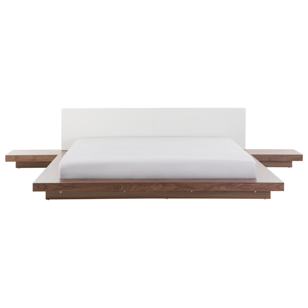 Bed ZEN 180 x 200 cm (EU Super King) Brown Ash Wood