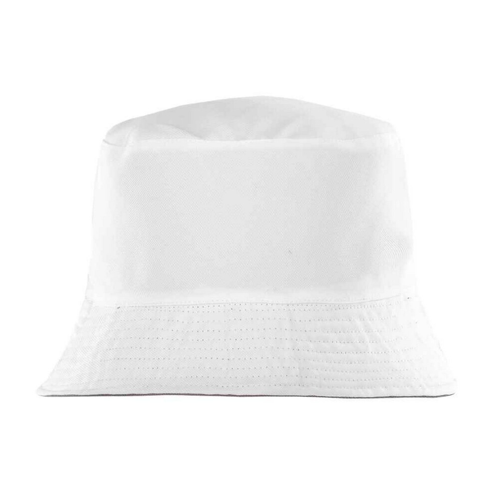 (S-M, White/White) Result Genuine Recycled Mens Core Reversible Bucket Hat