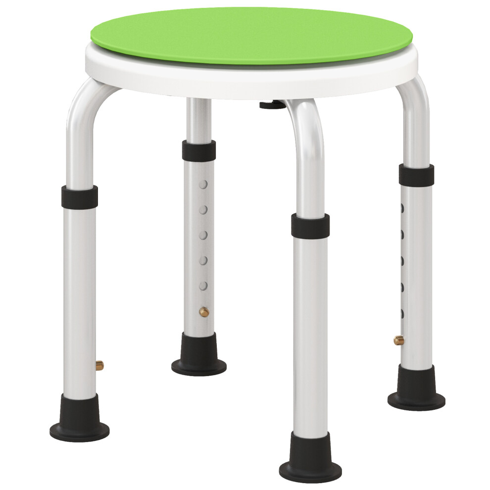 360 Degree Swivel Shower Stool w/ Non-Slip Feet For Disabled Green