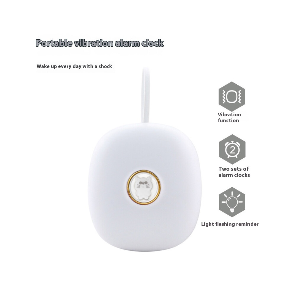 (White) Strong Vibrating Alarm Clock Students Wake Up Led Digital Clock White Irich
