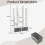 Costway Open-Back Bookshelf Wood Standing Bookcase 12 Compartments W/ Drawers 4