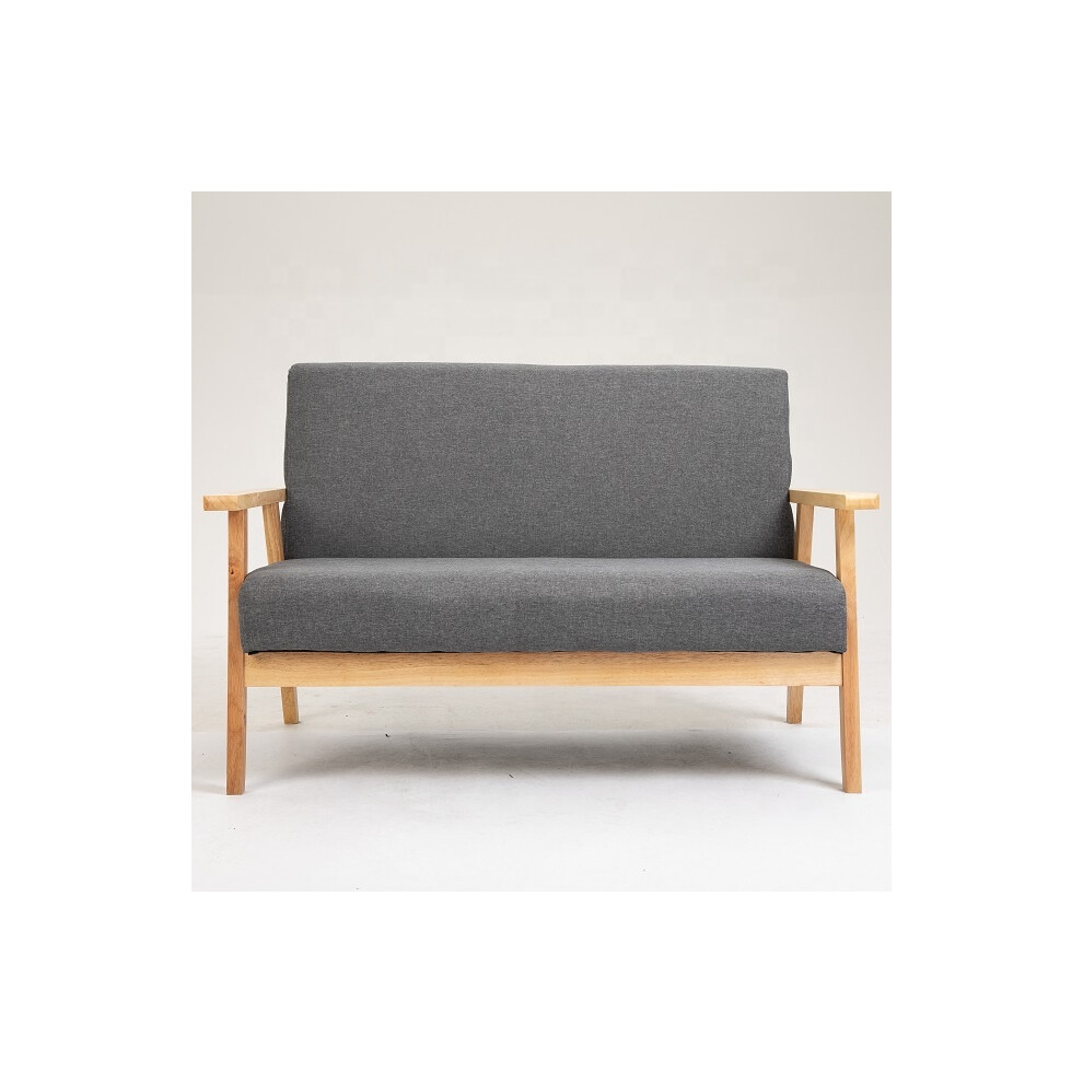 2 Seater Sofa Compact Loveseat Couch Lounge for Home Office