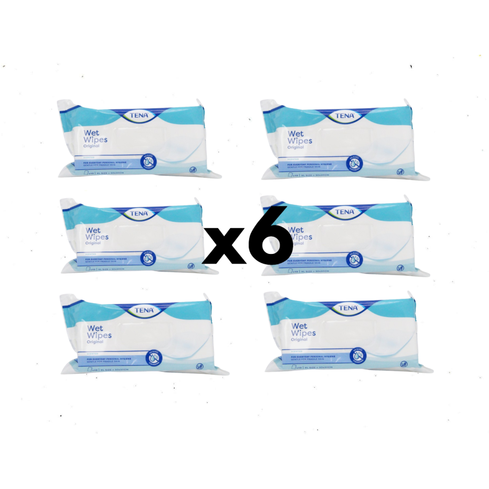 TENA Wet Wipes Pack of 48 x6 - REF:8573