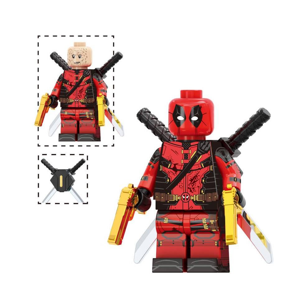 Sloert (Style F) Building Blocks Deadpool Wolverine Action Figure Model Doll Decoration Toy