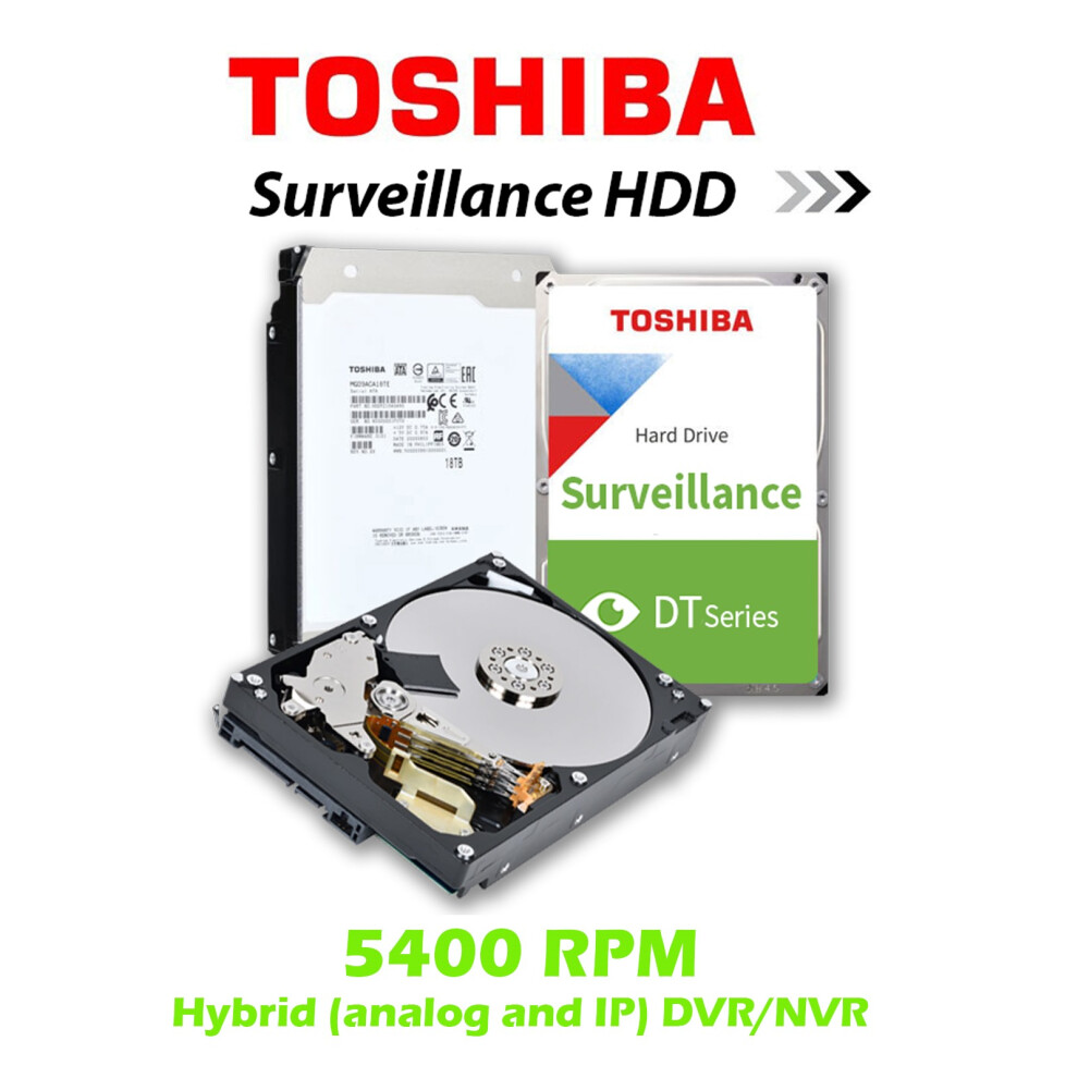 (85.00) Surveillance HDD CCTV Disk Sata 3.5" Toshiba