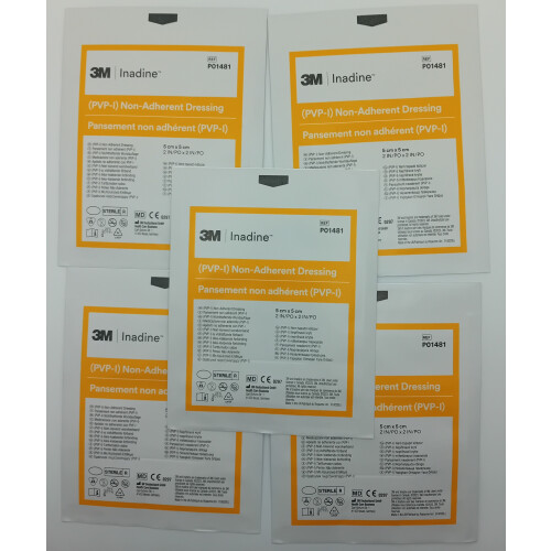 3M Inadine 5cm x 5cm Pack of 5 - REF: 1481