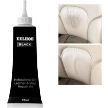 (Black) Leather Repair Kit,Leather Restorer,Leather Repair Patch,Leather Filler,Leather Repair Kit for Sofas,Car Seat ,Cat Scratch Leather Repair