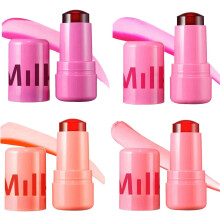 4Pcs Milk Jelly Blush Stick,Milk Jelly Tint Stick,Blusher Stick,Milk Cream Blush Stick,Jelly Blush,Milk Cooling Water Jelly Tint