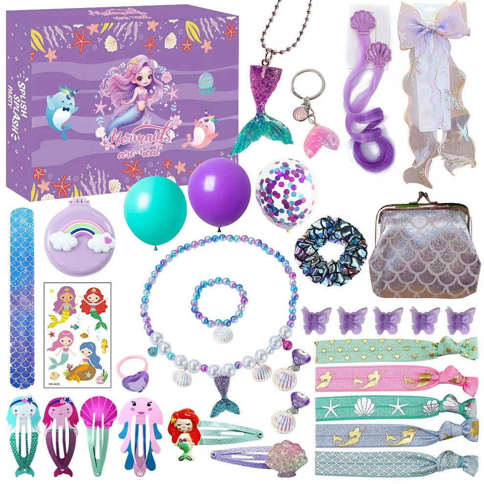 (Style 2) Advent Calendar Mermaid Set Toys Girls Holiday Gift