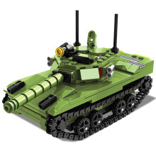 Military T-85 Main Battle Tank Vehicles WW2 Army Soldier Figures Building Blocks Kids Toys For Children Boy