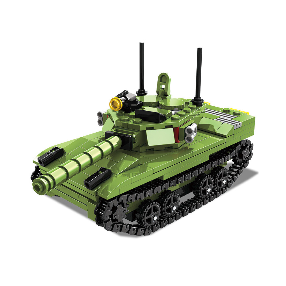 Military T-85 Main Battle Tank Vehicles WW2 Army Soldier Figures Building Blocks Kids Toys For Children Boy