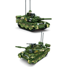 Ensemble de briques de construction de chars militaires Type 99 – camion avec figurines de soldats, jouets pour enfants