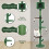ELECWISH (Green) Floor to Ceiling Cat Tree Kitty Scratching Post UK 4