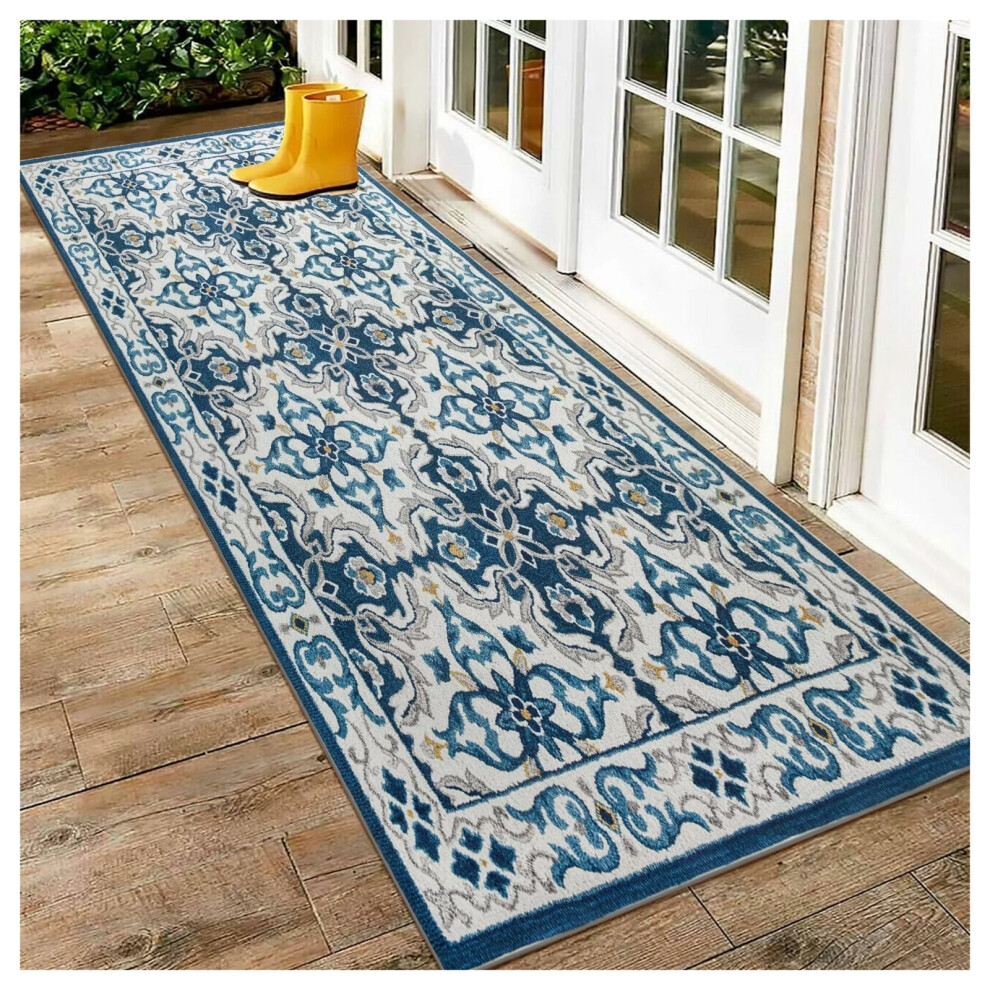 (60 x 110 cm (2 ft x 3 ft 7 in)- Large Doormats/Bath) Non Slip Rugs Traditional Carpets Runner Doormats