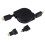 1m Retractable HDMI Cable with Mini/Micro HDMI Adapters for Devices 1