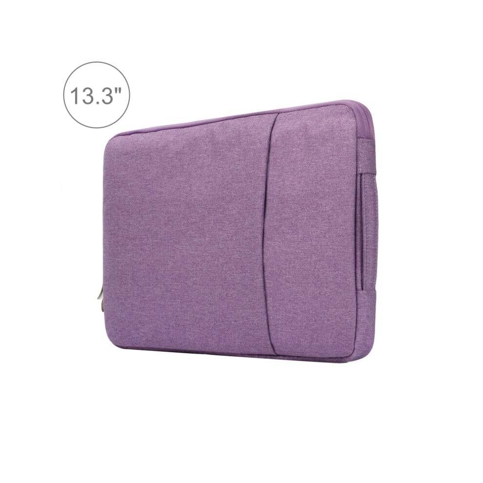 13.3-Inch Universal Denim Laptop Sleeve With Zipper, 35.5X26.5x2cm, Purple 8029224680609