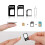 4-in-1 SIM Adapter Kit with Eject Pin Tool for iPhone 5/4S, White 3