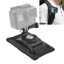 360 Rotating Quick Release Shoulder Strap Mount for GoPro, Insta360, DJI & Action Cameras (Black)