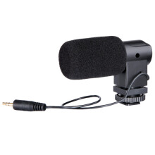 BOYA BY-V01 Stereo X/Y Microphone with Shock Mount & Windshield for Smartphones & Cameras (Black)